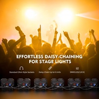 UKING 4x100W 4 yeux DMX512 COB Effet Blinder LED Projecteurs Blinder pour public pour théâtre, studio, boîte de nuit, scène, performance