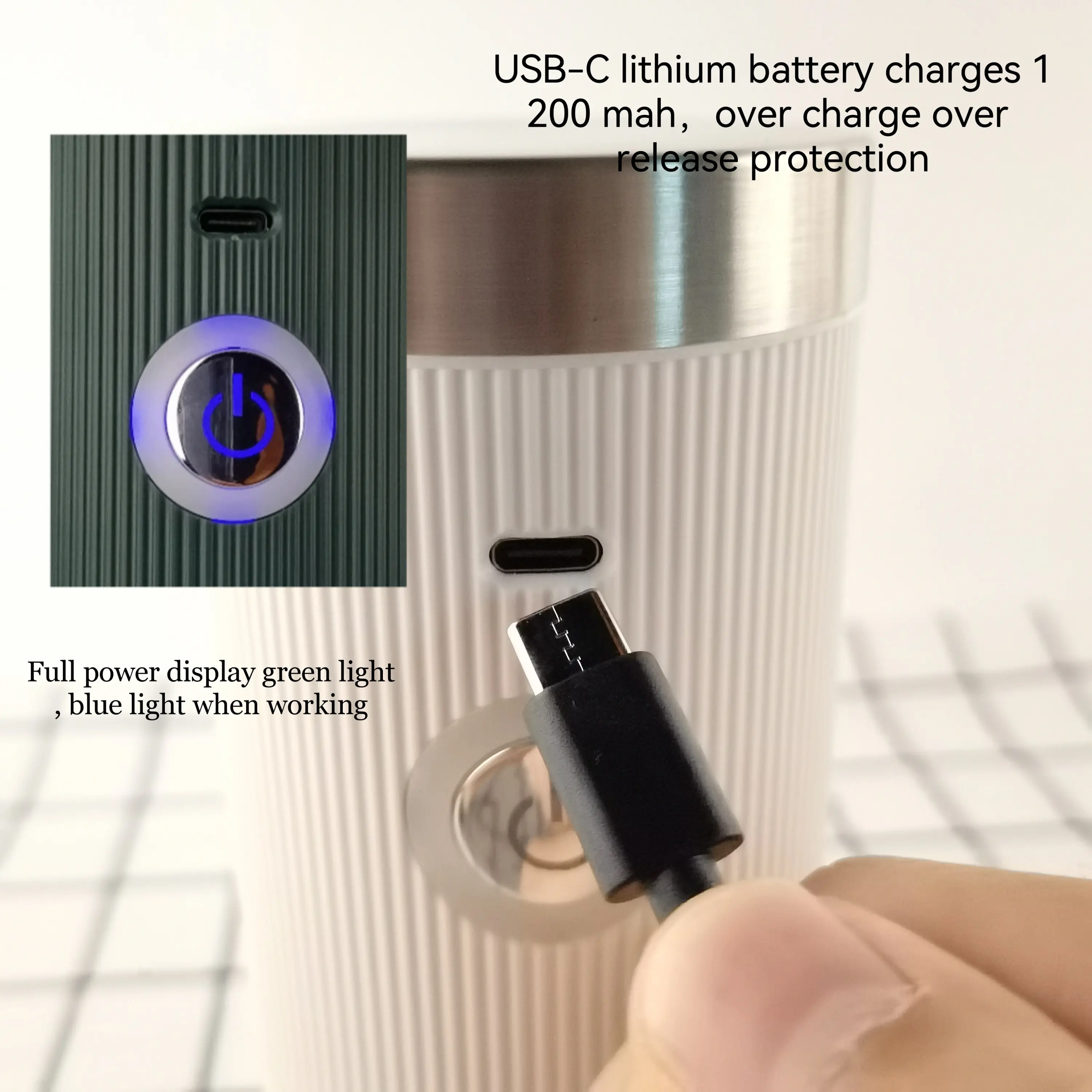 Neuankömmling tragbare elektrische Kaffeemühle Mini USB wiederauf ladbare Kaffeebohnen mühle