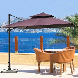 Y sombrilla cuadrada Roma paraguas al aire libre Offset venta directa de fábrica impermeable voladizo jardín <span class=keywords><strong>Patio</strong></span> sombrilla Hotel uso moderno - Product Image 2