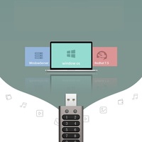Mot de passe de cryptage lecteur flash USB personnalisé en alliage de zinc USB3.0 protéger les fichiers disque flash USB