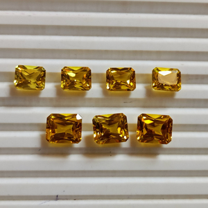 Zafiro Amarillo Cultivado en Laboratorio, Gema Suelta de Calidad Premium, Múltiples Formas, Claridad Brillante, Piedra Facetada para Joyería - Product Image 6