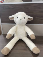Couverture en peluche pour bébé avec mouton en peluche câlin