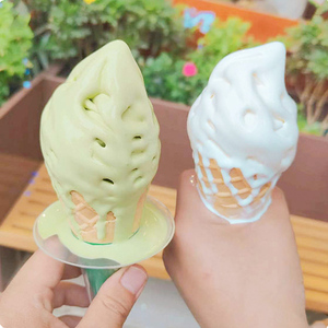 Dùng một lần PP nhựa màu xanh hồng chống rò rỉ khay chống bẩn tay kem hình nón Vỏ bảo vệ - Product Image 3