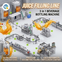 Ligne de production complète de jus d'orange et de mangue, remplissage à chaud, mise en bouteille aseptique, équipement de mise en bouteille de boissons 3 en 1