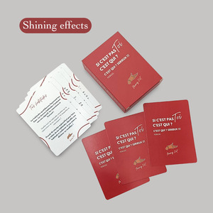 Diseño personalizado de alta calidad mate barnizado entretenido juego de cartas de <span class=keywords><strong>preguntas</strong></span> interactivo - Product Image 4