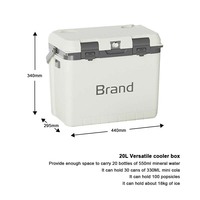 Refroidisseur de boisson de vaccin d'insuline de réfrigération de haute qualité 20L refroidisseur réutilisable avec sac de glace réutilisable pour l'hôpital de pique-nique