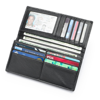 Dompet pria panjang Crocodile dompet bisnis sederhana kulit tas sertifikat slot kartu multi kapasitas besar logo kustom grosir