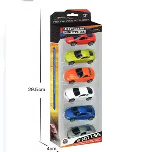 Hot Verkoop Legering Mini Traagheidsauto 6 Stuks Metalen Materiaal Speelgoedvoertuigen Voor Kinderen 1::64 Hotwheels Gegoten Auto Speelgoed