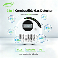 Detector de Gas Digital Personalizado para Detección de Dos Gases Peligrosos en Interiores, Producción en Casa de I+D, Distribuidor de Marca OEM ODM
