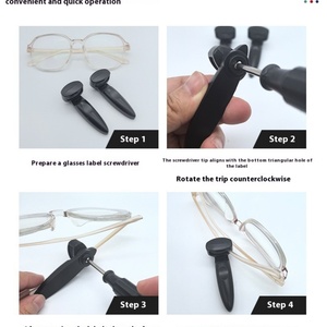 Étiquette RFID 860-960 MHz pour lunettes, antivol pour magasin d'optique avec lecteur-graveur RFID - Product Image 4