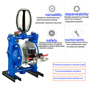 Bomba Pneumática Mini A-10 de Duplo Diafragma 7.5 HP de Alta Eficiência Operada a Ar com Tanque de Pressão Durável em Liga de Alumínio - Product Image 4