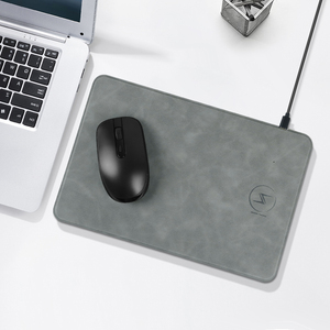 Tùy Chỉnh 15W Nhanh Chóng Sạc Không Dây Sạc Chuột Pad Nhỏ Chống Trượt PU Da Cho Văn Phòng Kinh Doanh & Chơi Game 20x30cm - Product Image 4