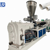Machine à fabriquer des tuyaux en PVC, extrudeuse, ligne de production d'extrusion de conduites électriques en UPVC, fabricant de machines pour tubes d'eau en CPVC