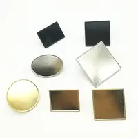 Insignia de Pin de Metal en blanco de diferentes tamaños, ovalada, rectangular, redonda, epoxi, sublimación