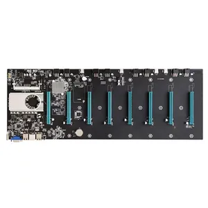 S37 anakart 8 Video kartı GPU yuvası DDR3 bellek entegre VGA arayüzü PCIE16X SATA RJ45 anakartlar S37 için RIG vaka