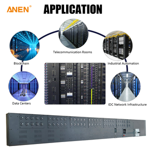 Oem/Odm Smart <span class=keywords><strong>Monitoring</strong></span> Pdu Power Distributie Unit Met 64 C19 Poorten 3P 400a Ingang En Lcd Menu <span class=keywords><strong>Control</strong></span> Voor Data Rack Systemen - Product Image 3