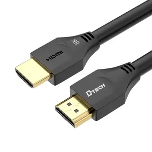 DTECH High Quality Gold Plated 8k HD AOC 48Gbps 1m 1.5m 2m 3m Cable HDMI 2.1 8k For Display Projector
