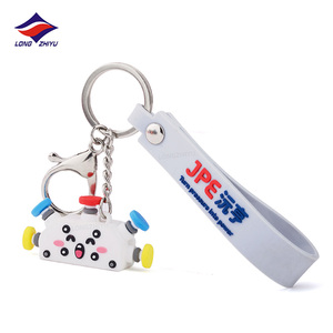 Porte-clés en PVC en forme de poupée licorne, pendentif de <span class=keywords><strong>sac</strong></span>, de couleur arc-en-ciel, 3D, petit cheval jaune, - Product Image 3
