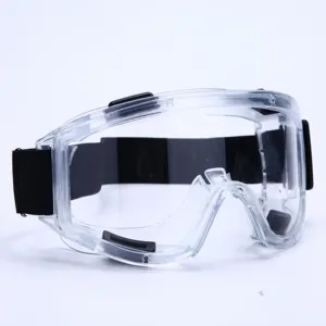 Moda yüksek darbe CE EN166 polikarbonat Fit-over PVC güvenlik gözlükleri