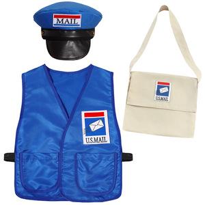 Disfraz de Cartero para Niños de 3 a 14 Años, Juego de Roles de Cartero, Sombrero de Cartero, Bolsa de Lona, Chaleco, Traje para Halloween, Día de las Profesiones, Atuendo Postal - Product Image 2