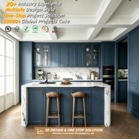 Meubles de cuisine modernes de luxe écologiques en alliage d'aluminium et MDF, armoire de cuisine complète, armoire de garde-manger autoportante