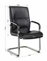 Chaise de bureau ergonomique moderne pour le lieu de travail Table de conférence confortable et meubles de chaise