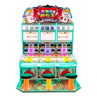 Machine de tir d'arcade à monnayeur pour enfants, thème chien et ours, équipement de divertissement métallique à un joueur pour centres commerciaux