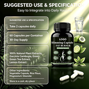 Cápsulas de Suplemento Dietético para Adultos de Marca Privada, Extracto de Garcinia Cambogia y Té Verde, Quemador de Grasa Nocturno - Product Image 4