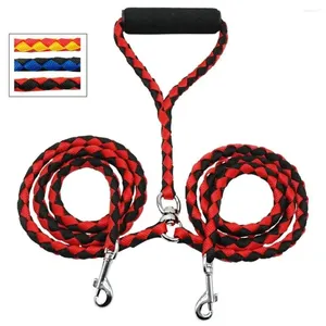 Collares para perros con asa Doble doble plomo Seguridad Anti-bobinado Correa Cuerda Caminar Entrenamiento Nylon Mascota - Product Image 3