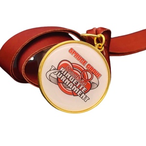 Médaille d'autocollant époxy personnalisé pour le tournoi <span class=keywords><strong>de</strong></span> ringuette Canada Spruce Grove Sweetheart avec placage d'or et frais <span class=keywords><strong>de</strong></span> moulage gratuits - Product Image 1
