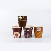 Offre Spéciale – Gobelets jetables en papier couché à paroi simple pour café, thé et boissons chaudes – Personnalisables