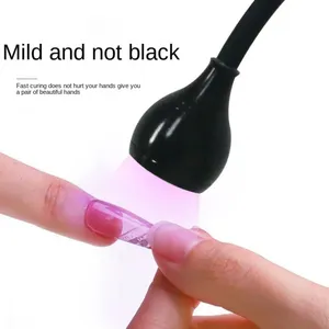 Lampe UV LED ultraviolette mini à clipser, tube métallique flexible pour usage domestique, lampe de bureau USB, séchoir à ongles pour le durcissement du gel UV pour le nail art DIY - Product Image 2