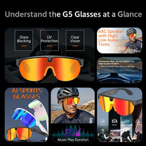 Gafas Inteligentes G5 para Ciclismo, Deportivas, con Protección UV400, Resistentes al Viento, con Cámara 1080P para Grabar, Ideales para Ciclismo, Conducción y Running - Product Image 3