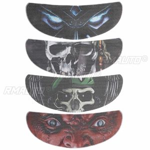 Pegatina Removible para Visera de Casco de Motocicleta, Calcomanía Genial en 4 Estilos a Elegir, Pegatina para Visera de Casco de Carreras de Motocicleta - Product Image 1