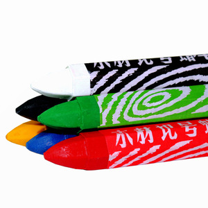 Good Quality Industrial Wooden Marking <b>Wax</b> Crayons Custom Lumber Crayons Set with <b>Paper</b> Box - Product Image 5