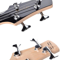 Gitar Bass Elektrik 4 Senar 24 Fret Berkualitas Tinggi, Body Kayu Solid, Pickup HH, Bass Profesional untuk Pertunjukan Panggung