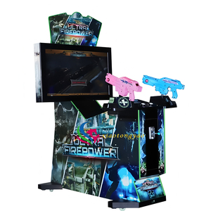 Máquina de Videojuegos Arcade para Niños, con Pantalla LCD de 42 Pulgadas, Funciona con Monedas, 3 Jugadores, Simulación de Tiro, Elimina Extraterrestres, en Inglés - Product Image 4