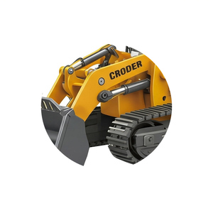 Chargeuse-pelleteuse RC en alliage à l'échelle 1:50, véhicule de construction double face avec entraînement par vis et effets sonores - Product Image 2