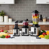 BARDEFU 6 en 1 8 en 1 SILVER CREST Blender 3L 4l 9500W Mixeur puissant, robot culinaire, machine à mélanger
