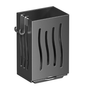 Single-Tier Hole-Free Chopsticks Holder Kitchen Storage Rack Wall-Mounted Injection Drain Hanger for Spoon Chopsticks Bathroom - Product Image 1
