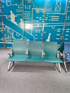 Chaises d'attente d'hôpital modernes personnalisées de haute qualité, 1 à 5 places, en PU et alliage d'aluminium, garantie 5 ans pour les cliniques, les dentistes et les professionnels de la santé - Product Image 2