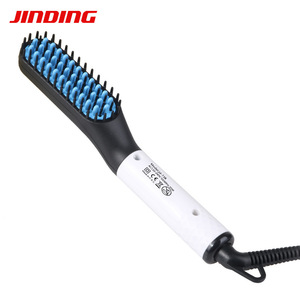 2025 <strong>Hair</strong> <strong>Straightener</strong> Professional 2 In 1 Straight Flat Iron Electric Hot Comb Straightening Brush Women <strong>Straightener</strong> Comb - Product Image 6