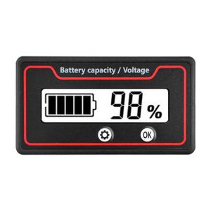 Indicateur de capacité de batterie Li-ion 12V 24V 36V 48V 60V 72V 84V, voltmètre numérique pour voiture et moto, testeur de tension 9-120V GY-6ST - Product Image 3