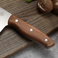 Couteau de chef chinois de 8 pouces avec manche en palissandre Couteau de couperet à viande végétale Couteau de cuisine antirouille pour la cuisine