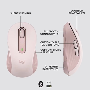 Souris sans fil <span class=keywords><strong>Logitech</strong></span> <span class=keywords><strong>M650</strong></span> originale, vente chaude, 400 dpi, 5 touches, portée de réception sans fil de 10 mètres, souris de bureau - Product Image 2
