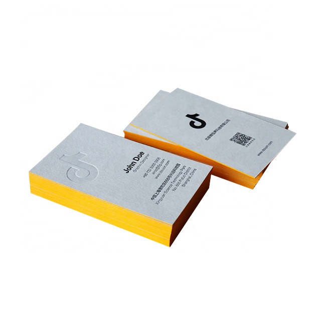 Печать на заказ с гравировкой логотипа роскошный экологически чистый текстурированный 600 г толстый картон хлопковая бумага Письмо Пресс визитная карточка