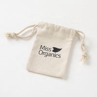 Sac cadeau en tissu écologique d'usine, sac d'emballage de bijoux à cordon, toile de coton, sac à cordon en coton biologique personnalisé