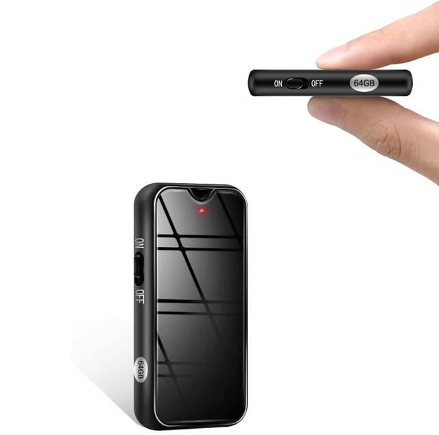 Voice Recorder Necklace1536kbps Digital Voice Recorder for Lectures HD Recording 30h Long Battery Small Voice Recorder