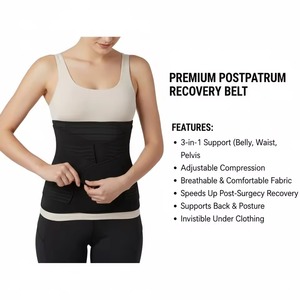 <span class=keywords><strong>Ceinture</strong></span> abdominale <span class=keywords><strong>post</strong></span>-<span class=keywords><strong>partum</strong></span> ajustable certifiée ISO13485, en polyester, pour la mise en forme et le soutien après <span class=keywords><strong>césarienne</strong></span> - Product Image 4