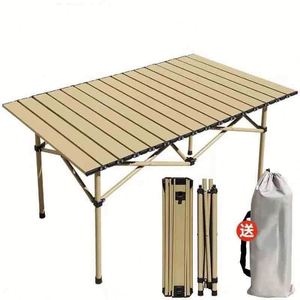 Table pliante portable en acier au carbone, design moderne pour la salle à manger, la cuisine, l'école, l'atelier, le mobilier d'extérieur - Product Image 1